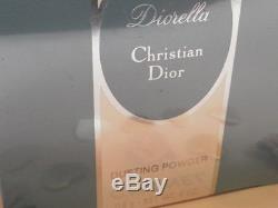 100%AUTHENTIC DIOR DIORELLA PERFUMED DUSTING POWDER&PUFF HUGE 4OZ ONLY 1on EBAY