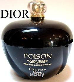 100%authentic Huge Rare Dior Poison Vintage Perfumed Talcum Dusting Powder&puff