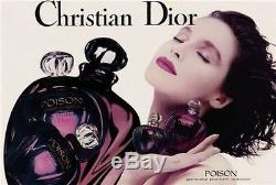 100%authentic Huge Rare Dior Poison Vintage Perfumed Talcum Dusting Powder &puff