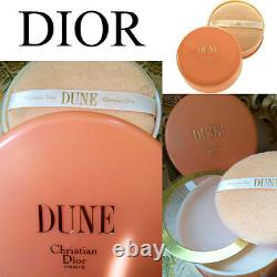 100% Authentic Huge Rare Dior Dune Vintage Perfumed Talcum Dusting Powder&puff