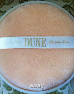 100% Authentic Huge Rare Dior Dune Vintage Perfumed Talcum Dusting Powder&puff