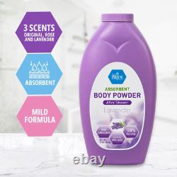 100% Talc-Free Cornstarch Shower Powder Lavender Baby Powder for Odor & Moist