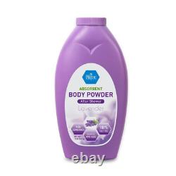100% Talc-Free Cornstarch Shower Powder Lavender Baby Powder for Odor & Moist