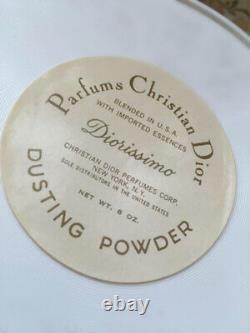 100%authentic Huge Rare Dior Diorissimo Vintage Perfumed Talcum Dusting Powder