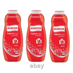 100G x 3 BOTTLES AGNESIA ANTIBACTERIAL HYGIENE CARE POWDER FOR PRICKLY HEAT RASH