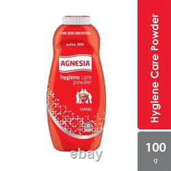 100G x 3 BOTTLES AGNESIA ANTIBACTERIAL HYGIENE CARE POWDER FOR PRICKLY HEAT RASH