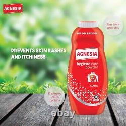 100G x 3 BOTTLES AGNESIA ANTIBACTERIAL HYGIENE CARE POWDER FOR PRICKLY HEAT RASH