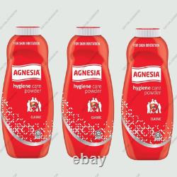 100G x 3 BOTTLES AGNESIA ANTIBACTERIAL HYGIENE CARE POWDER FOR PRICKLY HEAT RASH