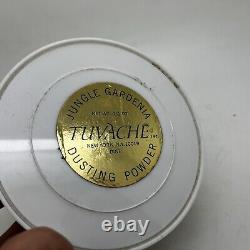 1970's Tuvache Jungle Gardenia 5.3 oz / 150 g Perfumed Dusting Powder With Puff