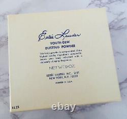 2 Estee Lauder Youth Dew 9 oz Dusting Powder &. 17 Solid Perfume Compact NIB