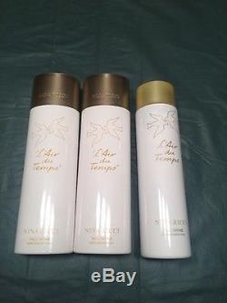 3 Nina Ricci L'AIR DU TEMPS Perfume Satin Smooth Talc Body Dusting Powder 5.3