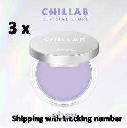 3 x CHILLAB Lavender Matte Purple Powder Oil-Control Dust-Free Sweat-Proof 10g