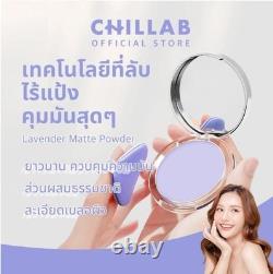 3 x CHILLAB Lavender Matte Purple Powder Oil-Control Dust-Free Sweat-Proof 10g