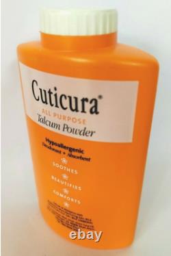 4 X 75g ORIGINAL CUTICURA ALL PURPOSE TALCUM POWDER, DEODORANT & ABSORBENT