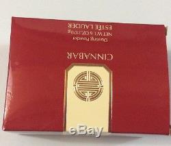 6 oz Cinnabar Dusting Powder Estee Lauder 170 g Red Box Scented Perfumed NIB Vtg