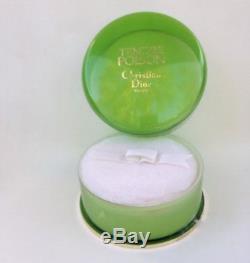 80s TENDRE POISON Christian Dior Perfumed Dusting Powder 120g NEW + COSMETIC BAG