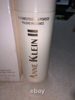 ANNE KLEIN II Perfume Dusting Powder Pre-Barcode NEW In Box 3.3 Oz RARE Vintage