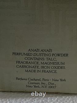 Anais Anais Cacharel Perfumed Dusting Powder 3.5 oz France Vintage New