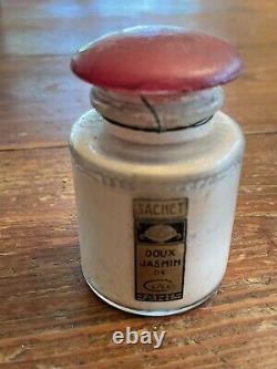 Antique 1920s Sachet Doux Jasmine De Ciro Paris Dry Perfume Dusting Powder