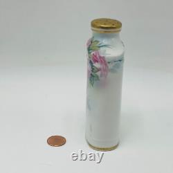 Antique Hand Painted Nippon Dusting Shaker Powder Perfume Talc Vanity Roses