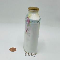 Antique Hand Painted Nippon Dusting Shaker Powder Perfume Talc Vanity Roses