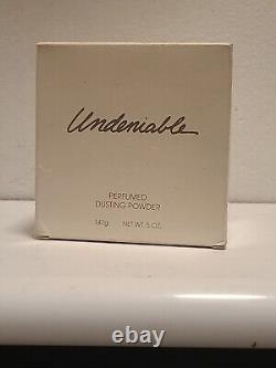 Avon UNDENIABLE Perfumed Dusting Powder Body Powder Talc net wt 5 oz (Sealed)