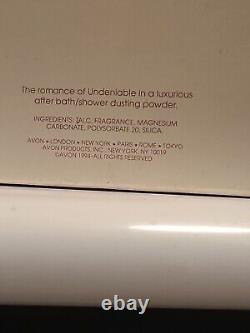 Avon UNDENIABLE Perfumed Dusting Powder Body Powder Talc net wt 5 oz (Sealed)