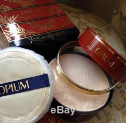 Beyond Rare Huge 120g Ysl Opium Vintage Perfumed Bath Talcum Talc Dusting Powder