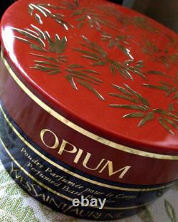 Beyond Rare Huge 120g Ysl Opium Vintage Perfumed Talcum Talc Dusting Body Powder