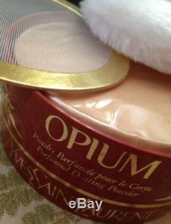 Beyond Rare Sealed Huge 150g Ysl Opium Vintage Perfumed Talc Dusting Body Powder