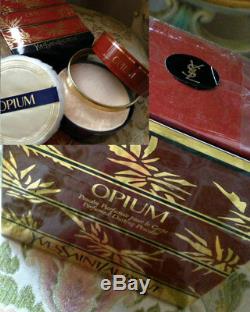 Beyond Rare Sealed Huge 150g Ysl Opium Vintage Perfumed Talcum Dusting Powder