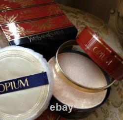 Beyond Rare Sealed Huge 150g Ysl Opium Vintage Perfumed Talcum Dusting Powder