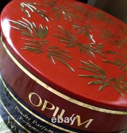 Beyond Rare Sealed Huge 150g Ysl Opium Vintage Perfumed Talcum Dusting Powder