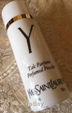Beyond Super Rare Huge 100g Ysl Y Vintage Perfumed Talcum Talc Dusting Powder
