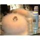 Big Down Feather Trimmed Puff with Perfumed Body Dusting Powder & Stand Vanity Set