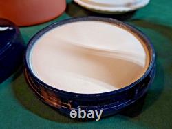Bijan Perfumed Dusting Powder In Fireking Vitrock Milk Glass Jar, Unused, 4.5 D