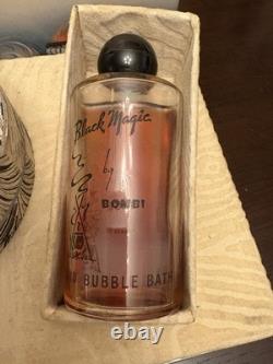 Black Magic By Bombi Cologne, Bubble Bath Dusting Powder In Original Box 1930s
