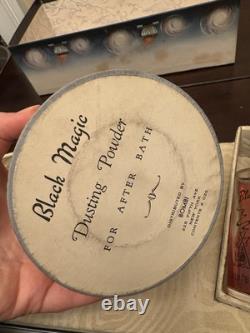 Black Magic By Bombi Cologne, Bubble Bath Dusting Powder In Original Box 1930s