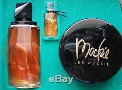 Bob Mackie Perfume Eau De Toilette Body Cream Dusting Powder 4 Pc Set