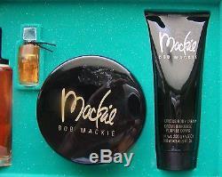 Bob Mackie Perfume Eau De Toilette Body Cream Dusting Powder 4 Pc Set