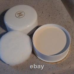 CHANEL No 5 Bath Body Powder 4 Oz Unused Sealed Puff Perfumed Dusting Vintage #