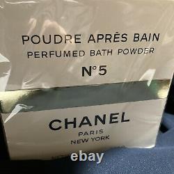 CHANEL No 5 POUDRE APRES PERFUMED Bath Powder 142g Vintage NIB 8oz