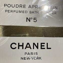 CHANEL No 5 POUDRE APRES PERFUMED Bath Powder 142g Vintage NIB 8oz