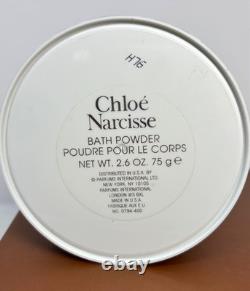 CHLOE Narcisse Bath Body Powder 2.6 Oz 75g with Puff Brand New Sealed Vintage