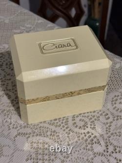 CIARA BY CHARLES REVSON Luxurious Perfume Dusting Powder New Opened Celluloid