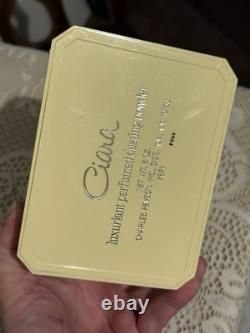 CIARA BY CHARLES REVSON Luxurious Perfume Dusting Powder New Opened Celluloid