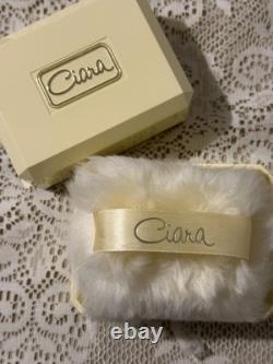 CIARA BY CHARLES REVSON Luxurious Perfume Dusting Powder New Opened Celluloid