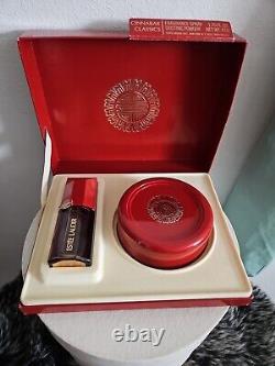 CINNABAR by Estée Lauder Dusting Body Powder & Fragrance Vintage New In Box