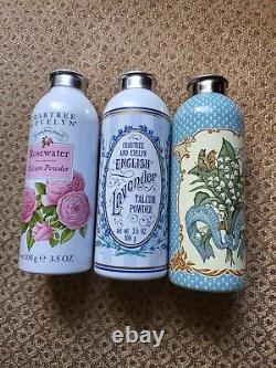 CRABTREE & EVELYN LAVENDER PERFUMED DUSTING POWDER 3.5oz each OLD STOCK 3x show