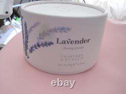 CRABTREE & EVELYN NEW LAVENDER PERFUMED DUSTING POWDER + PUFF 3oz OLD STOCK